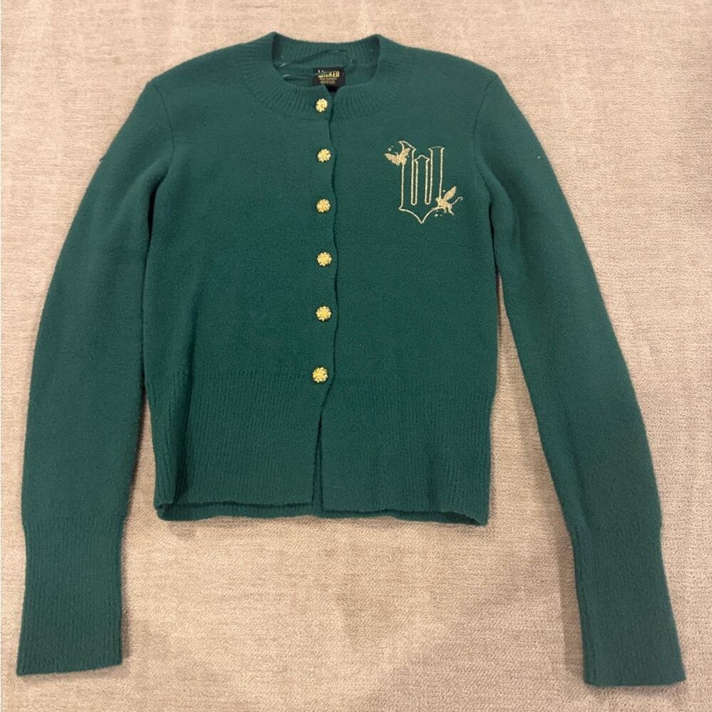 Wicked Paul Tazewell Emerald Green Cardigan Sweater XXS As Seen on Ariana Grande - Picture 4 of 8